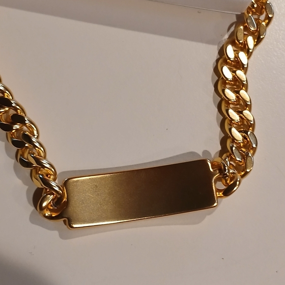 ❤️Madewell Gold Bar Bracelet❤️ Curb link - Picture 4 of 9